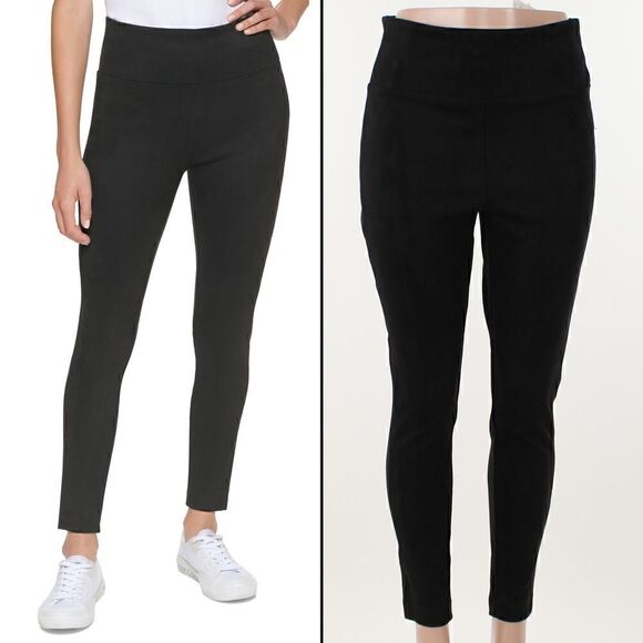 Calvin Klein Faux Suede Front Pull on Pants - Picture 1 of 5